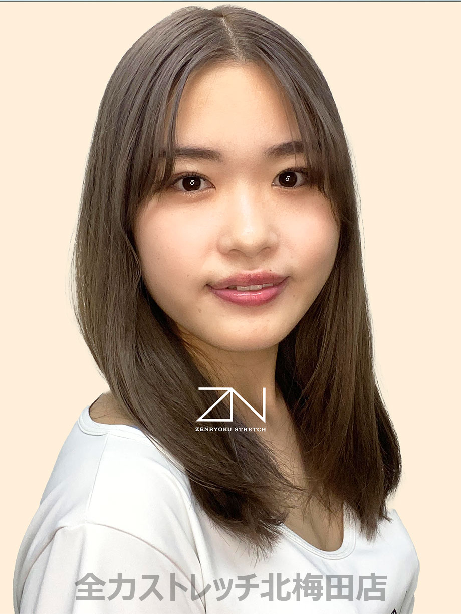 全力ストレッチ北梅田店のアイリです！ご指名よろしくお願いします！